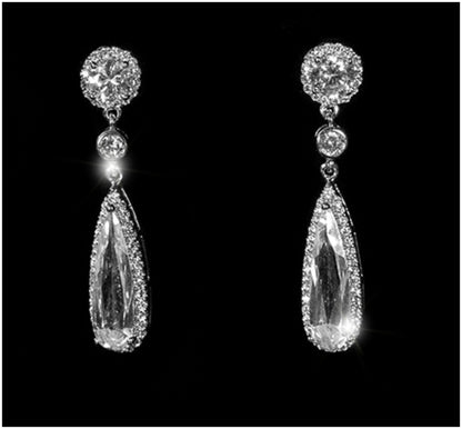 Krisma Linear Pear Drop Dangle Earrings - Beloved Sparkles