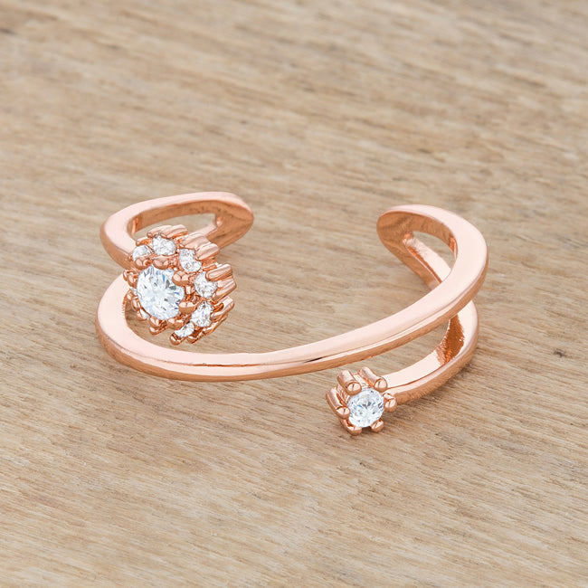 Krista Rose Gold Abstract Wrap Ring
