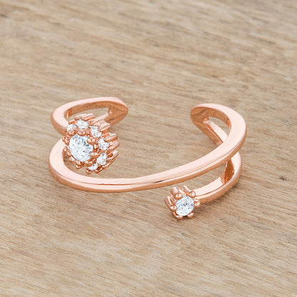 Krista Rose Gold Abstract Wrap Ring