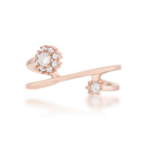 Krista Rose Gold Abstract Wrap Ring