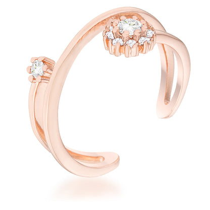 Krista Rose Gold Abstract Wrap Ring