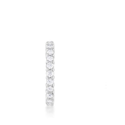 Krista Eternity Round Cut Stackable Ring | 2ct | Sterling Silver
