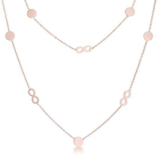 Krystal Infinity Layer Necklace | Stainless Steel