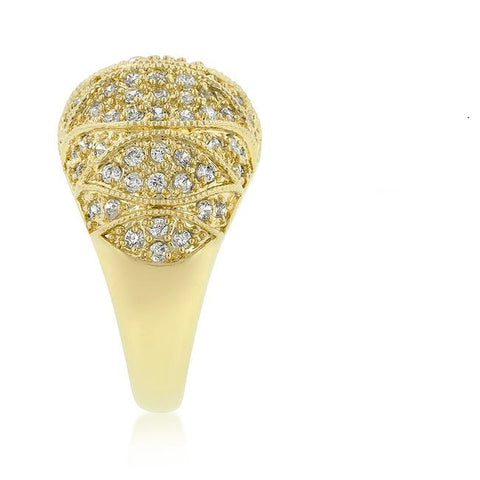 Lalya Goldeneye Dome Cocktail Ring | 6ct | 18k Gold