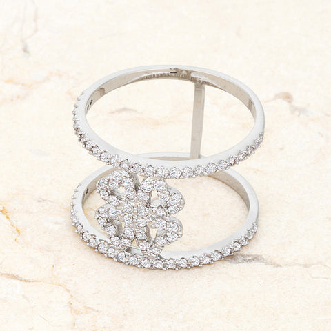 Lauren Delicate Clover Wrap Ring | 1ct