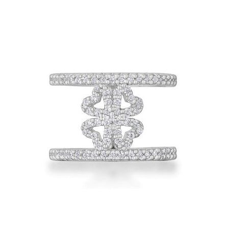 Lauren Delicate Clover Wrap Ring | 1ct