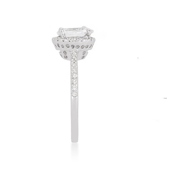Laveda 1.3ct  Oval Halo Solitaire Engagement Ring | 2.3ct