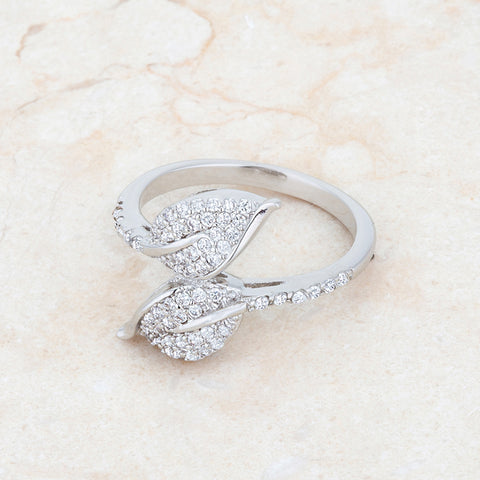 Liana Leaf Wrap Fashion Cocktail Ring