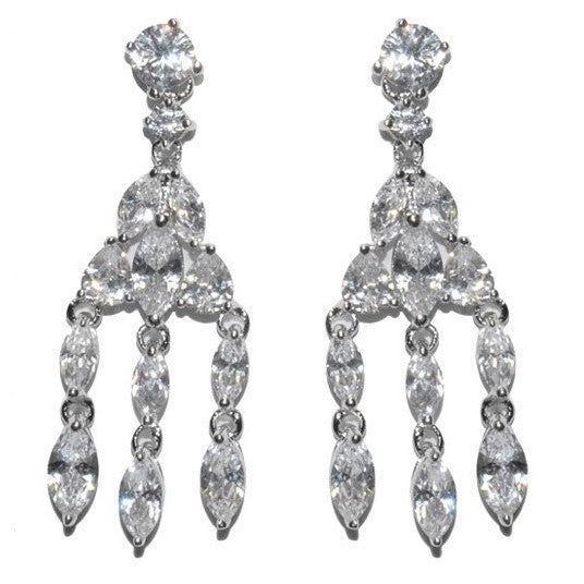 Lichelle  Drapping Marquise Chandelier Earrings | 42mm
