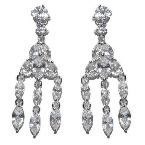Lichelle  Drapping Marquise Chandelier Earrings | 42mm
