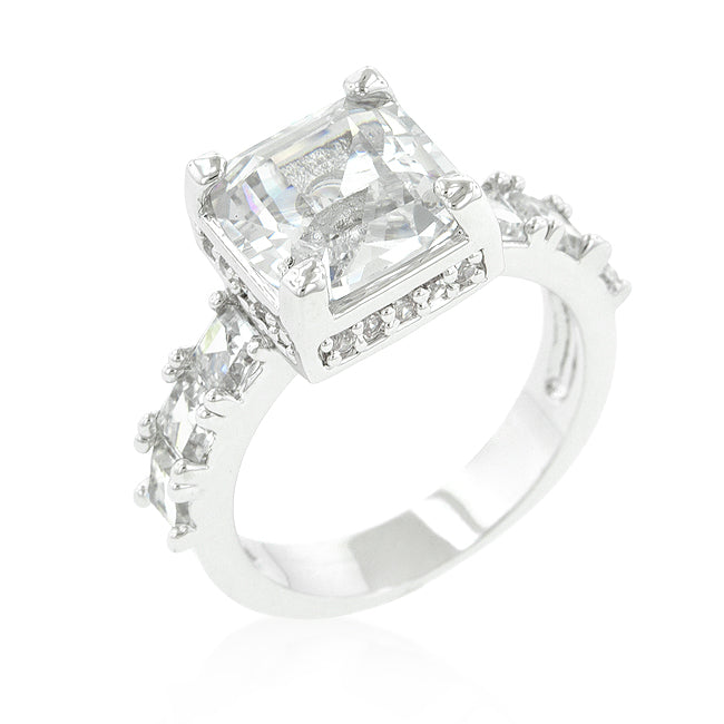 Lidia Asscher CZ Engagement Ring | 6ct