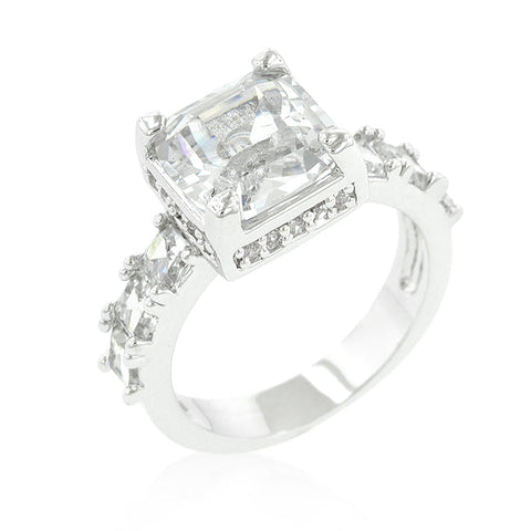 Lidia Asscher CZ Engagement Ring | 6ct