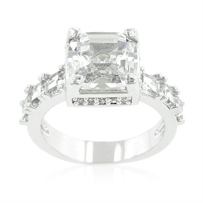 Lidia Asscher CZ Engagement Ring | 6ct