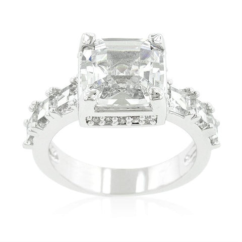 Lidia Asscher CZ Engagement Ring | 6ct