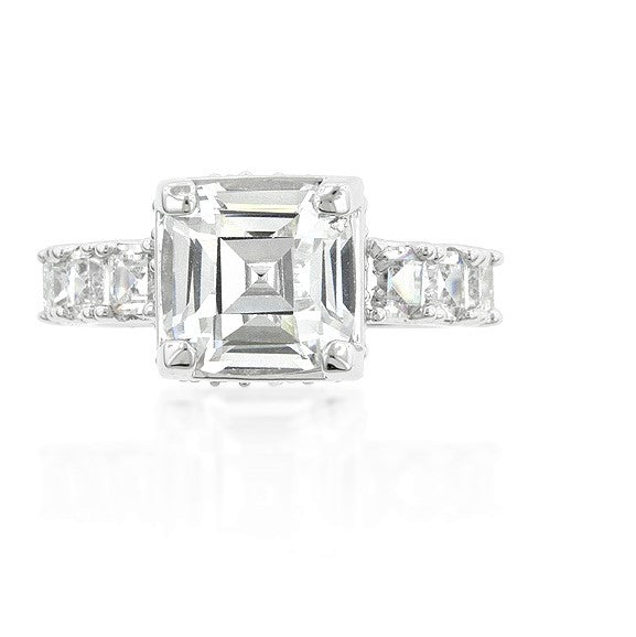 Lidia Asscher CZ Engagement Ring | 6ct