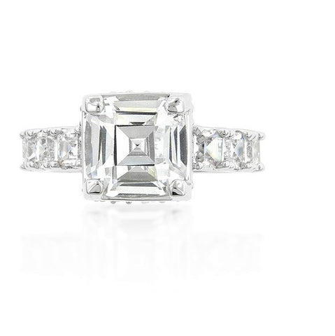 Lidia Asscher CZ Engagement Ring | 6ct
