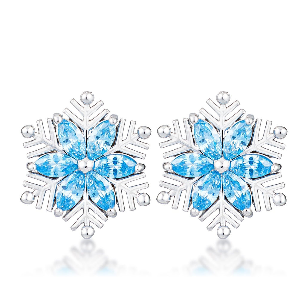 Liv Brilliant Snowflake Silver Earrings
