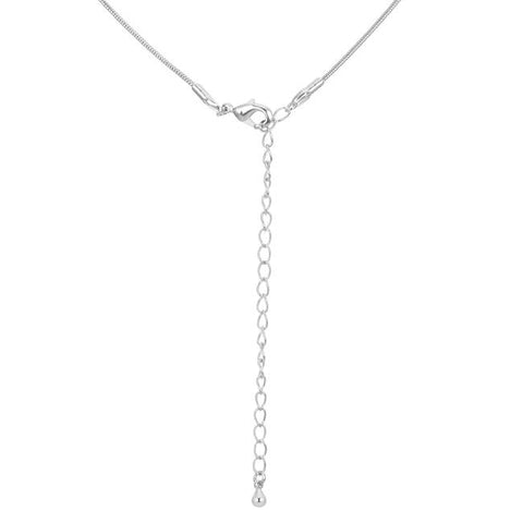 Liv Interlocked Silver Necklace | 16in