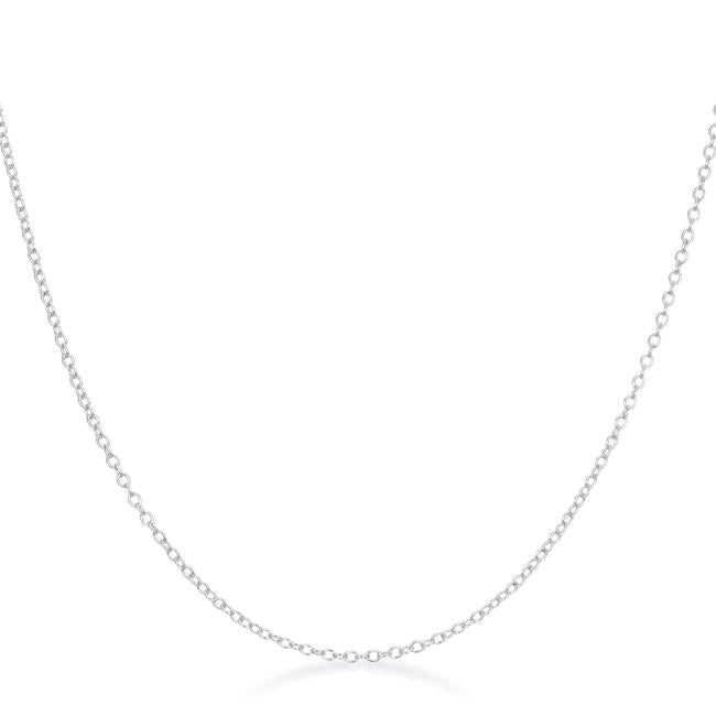 Livia Silver Link Necklace | 16in
