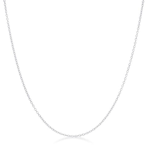 Livia Silver Link Necklace | 16in
