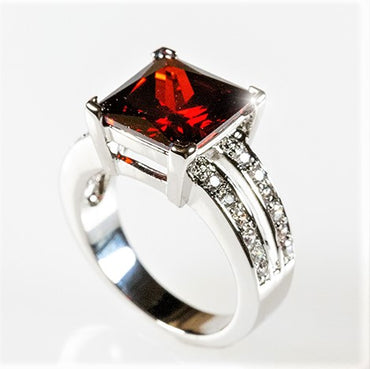 Lola 11mm Ruby Princess CZ Ring | 7.5ct