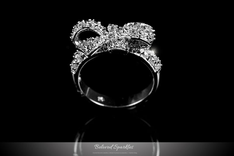 Lori Delicate Ribbon Bow Fashion Ring | 0.7ct