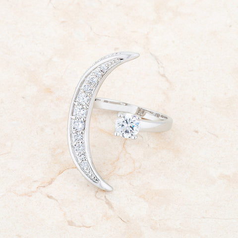 Luna Celestial Moon Wrap Rose Gold Fashion Ring | 1.2ct