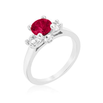 Marcy Pink Three Stone Engagement Ring | 1.4ct