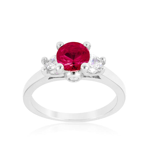 Marcy Pink Three Stone Engagement Ring | 1.4ct