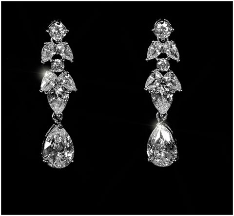 Marla Delicate Linear Dangle Earrings | 6ct