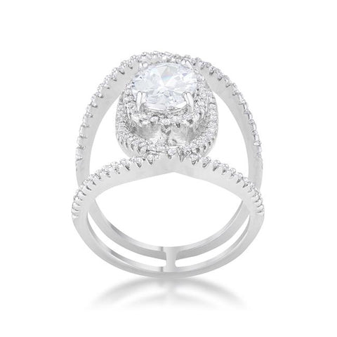 Maura 2ct Round Contemporary Cocktail Ring | 4.2ct
