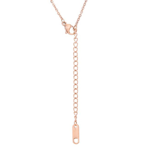 Maya Rose Drop CZ Rose Goldtone Necklace - Beloved Sparkles