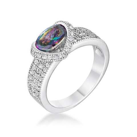 Melora Mystic Oval CZ Cocktail Ring | 3.5ct