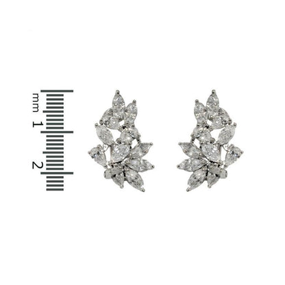 Meva Marquise Cluster Stud Earrings