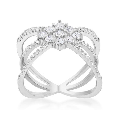 Mindy Delicate Triple Wrap Silver Ring | 1.5ct