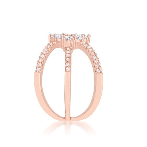 Mindy Rose Gold Triple Wrap Fashion Ring | 1.5ct
