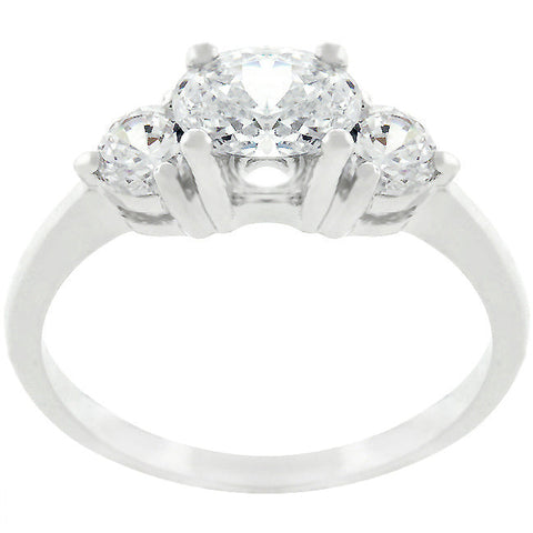 Miranna Three Stone Oval Serenade Engagement Ring  | 1.5ct