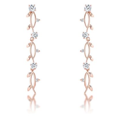 Nathana Romantic Vine Dangle Earrings | 1.1ct