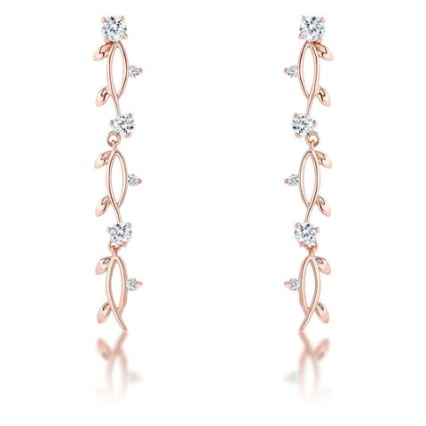 Nathana Romantic Vine Dangle Earrings | 1.1ct