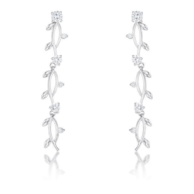 Nathana Romantic Vine Dangle Earrings | 1.1ct