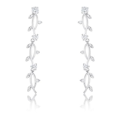 Nathana Romantic Vine Dangle Earrings | 1.1ct