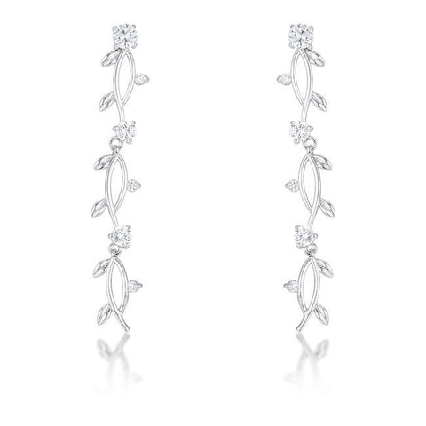Nathana Romantic Vine Dangle Earrings | 1.1ct
