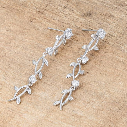 Nathana Romantic Vine Dangle Earrings | 1.1ct