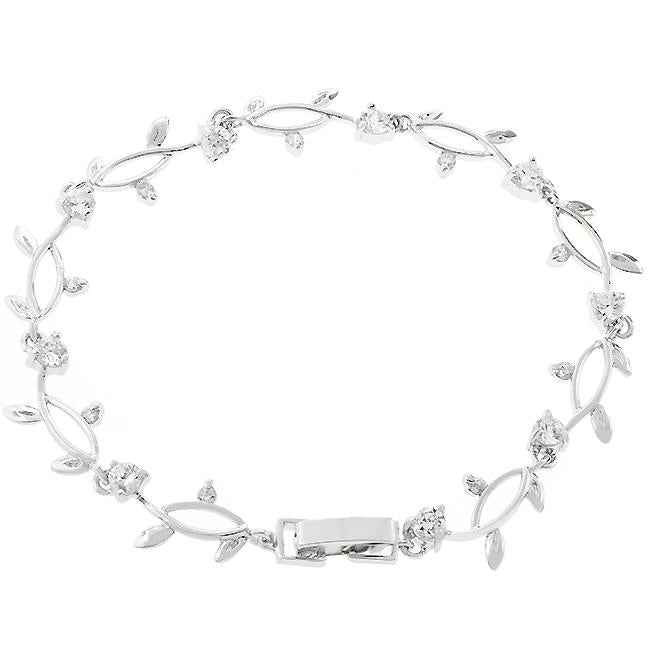 Nathana Romantic Vine Silver Bracelet  – 7in
