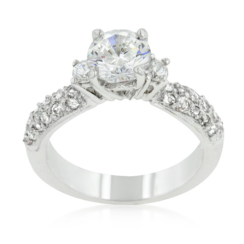 Nikita Round Three Stone Engagement Ring | 2.5ct