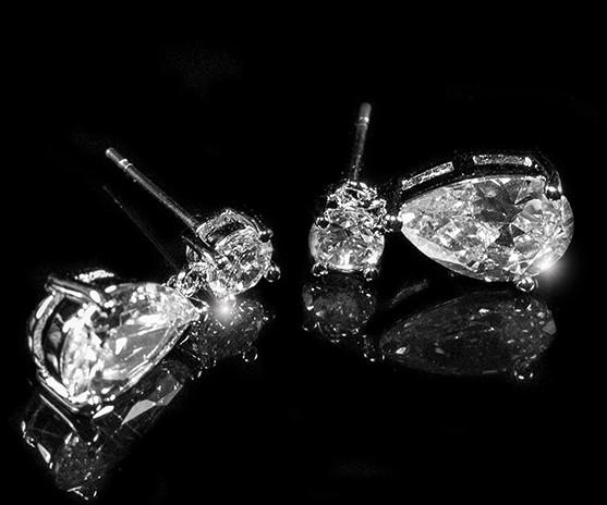 Nola 13x8mm Pear Drop Earrings | 4ct