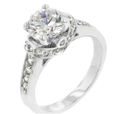 Noula 2ct Round Solitaire Engagement Ring | 3.7ct