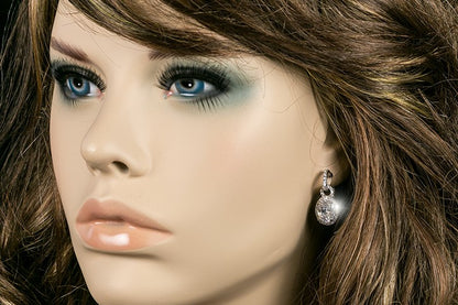 Olexa Oval Halo Drop Earrings | 4ct