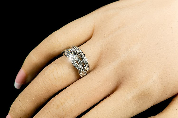 Infinity twist eternity ring store