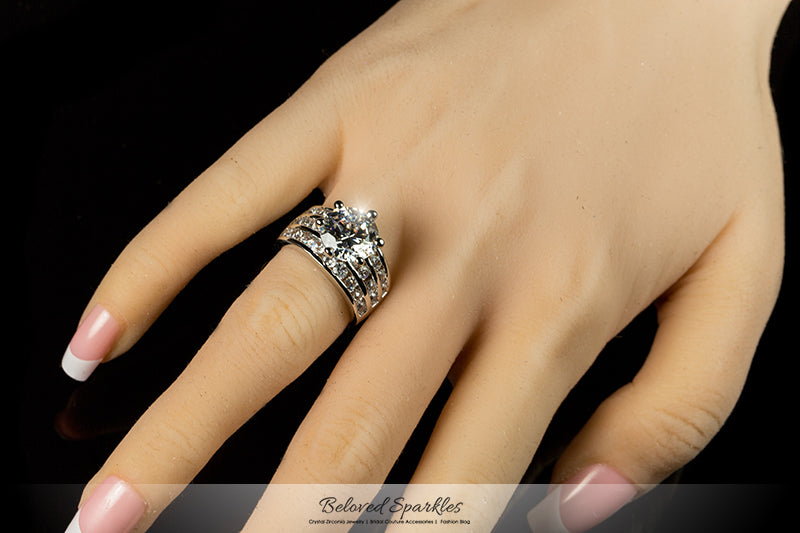 Patina Classic Round Cut Solitaire Engagement Ring | 7.5ct